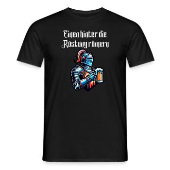 Bière - One Behind The Armor Romans Toast - T-shirt homme - noir - Devant - AI Model Male 178 light (178cm)