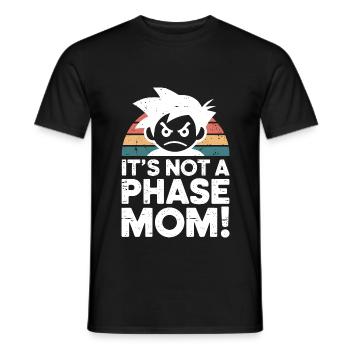 Ce n’est pas une phase maman ! Emo Goth Alternative - T-shirt homme - noir - Devant - AI Model Male 178 light (178cm)