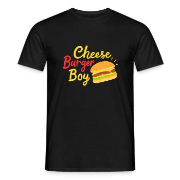 Cheeseburger Boy - Männer T-Shirt - Schwarz - Vorne - AI Model Male 178 light (178cm)