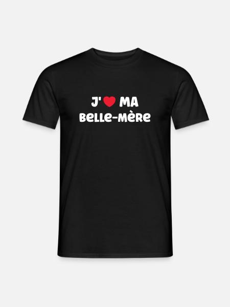 J'AIME ma belle-mère - T-shirt homme - noir