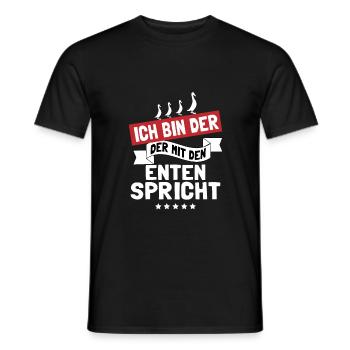 Laufente Laufentenzüchter Laufentenstall Enten - Männer T-Shirt - Schwarz - Vorne - AI Model Male 178 light (178cm)