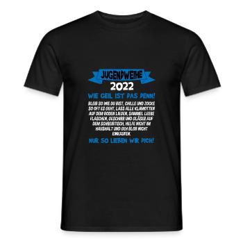 Jugendweihe Konfirmation Jugendlicher Erwachsener - Männer T-Shirt - Schwarz - Vorne - AI Model Male 178 light (178cm)