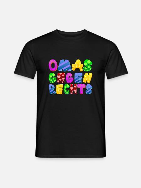 AfD stoppen gegen rechts Demokratie Vielfalt links - Männer T-Shirt - Schwarz
