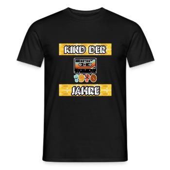 70ziger Jahre Shirt und Accessoires - Männer T-Shirt - Schwarz - Vorne - AI Model Male 178 light (178cm)