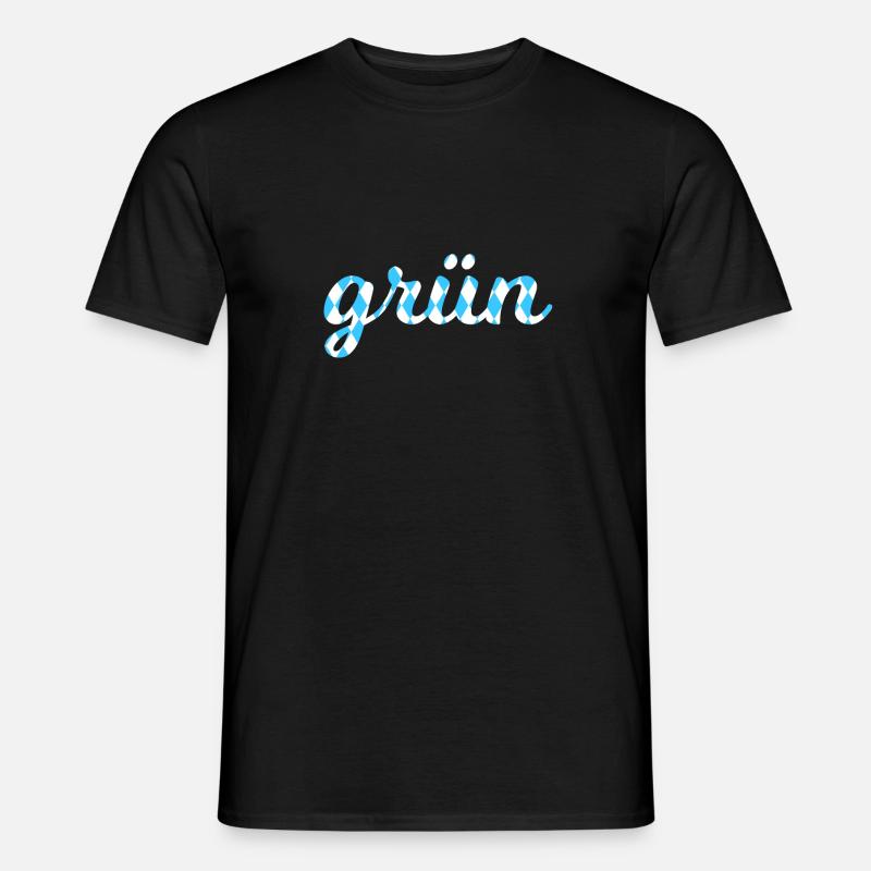 Bayerisches gruen Stroop Gechenkidee - Männer T-Shirt - Schwarz