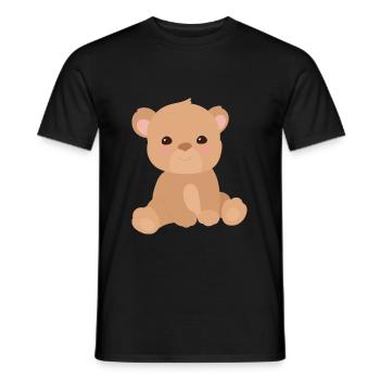Teddybär - Männer T-Shirt - Schwarz - Vorne - AI Model Male 178 light (178cm)