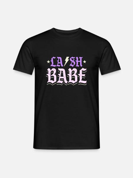 Wimpern-Babe - Männer T-Shirt - Schwarz