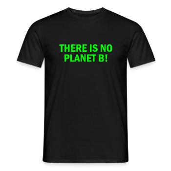 There is no planet B - T-shirt homme - noir - Devant - AI Model Male 178 light (178cm)