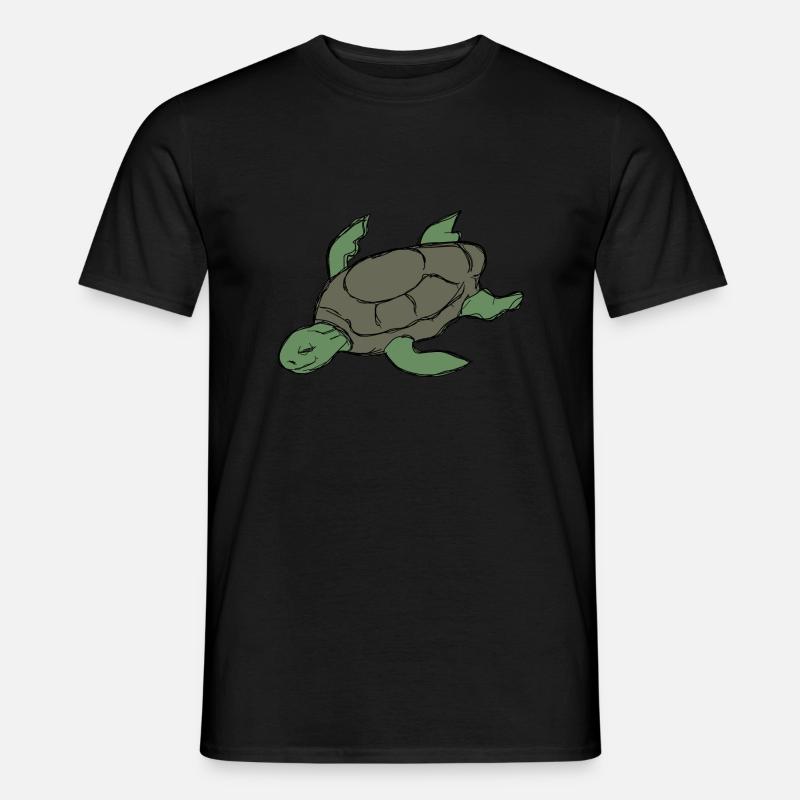 Schildkröte - Männer T-Shirt - Schwarz