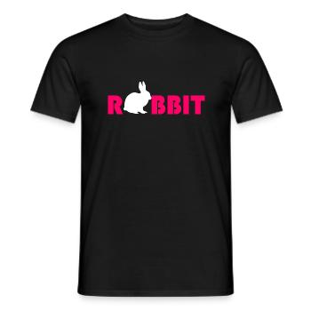 lièvre - T-shirt homme - noir - Devant - AI Model Male 178 light (178cm)