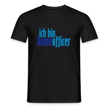 ich bin homeofficer - Männer T-Shirt - Schwarz - Vorne - AI Model Male 178 light (178cm)