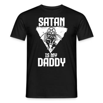 Satanism | Satanist Satan Pentagram Gifts - Men's T-Shirt - black - Front - AI Model Male 178 light (178cm)