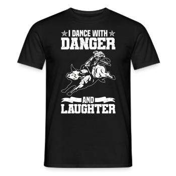 Cowboy - Männer T-Shirt - Schwarz - Vorne - AI Model Male 178 light (178cm)