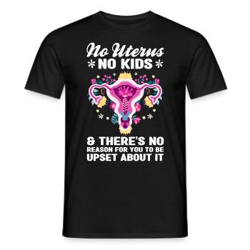 Hysterektomie | Gebärmutter Feministin Geschenke - Männer T-Shirt - Schwarz - Vorne - AI Model Male 178 light (178cm)
