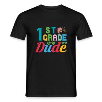 1. Klasse Dude Rainbow Girls Boys Teacher Team - Männer T-Shirt - Schwarz - Vorne - AI Model Male 178 light (178cm)