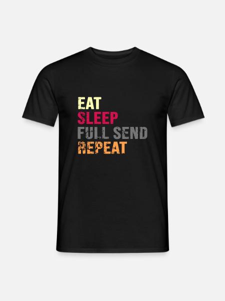 Parkour "Full Send" Freerunning - Men's T-Shirt - black