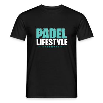 Padel Tennis Paddel Padelball Padeln Padeltennis - Männer T-Shirt - Schwarz - Vorne - AI Model Male 178 light (178cm)