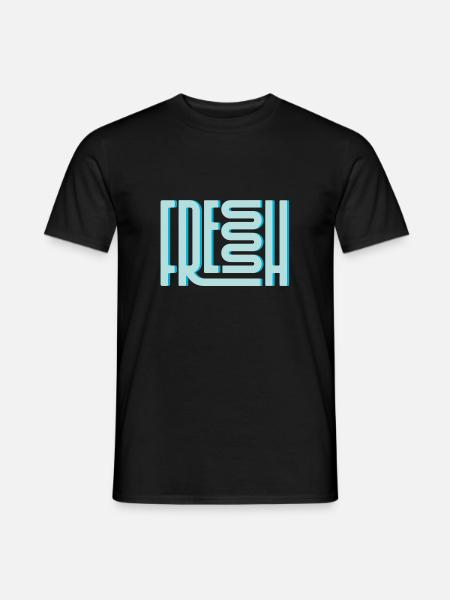 Fresh / fresh / winter - Men's T-Shirt - black
