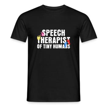 Logopädin von Tiny Humans - Männer T-Shirt - Schwarz - Vorne - AI Model Male 178 light (178cm)