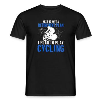 Drôle de vélo de vitesse VTT Vélo cadeau pour le - T-shirt homme - noir - Devant - AI Model Male 178 light (178cm)