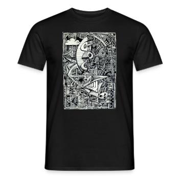 Dreamchamber - Men's T-Shirt - black - Front - AI Model Male 178 light (178cm)
