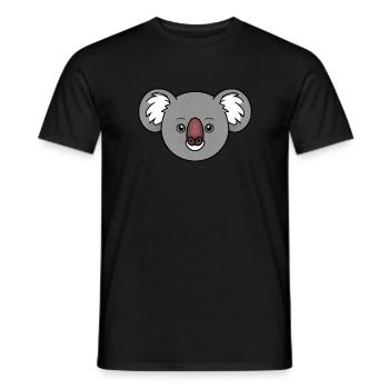 Cartoon Comic Süßer Mascot Koala - Männer T-Shirt - Schwarz - Vorne - AI Model Male 178 light (178cm)
