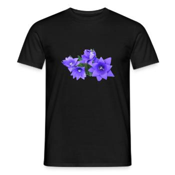 flowers lilies tulips orchids sunflower dahlia ger - Männer T-Shirt - Schwarz - Vorne - AI Model Male 178 light (178cm)