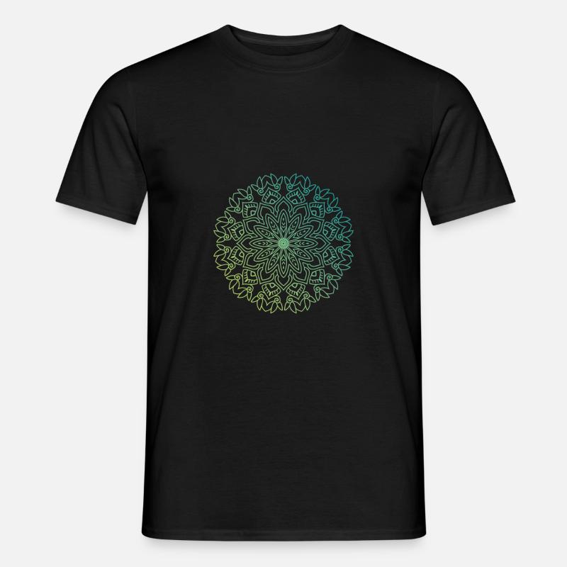 Mandala - Männer T-Shirt - Schwarz