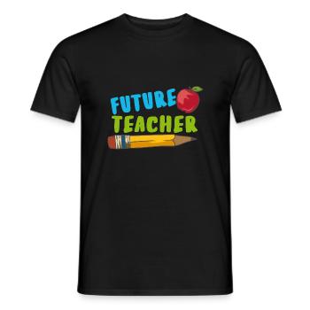 Lehrer und Lehrerin - Erziehung und Lehre - Männer T-Shirt - Schwarz - Vorne - AI Model Male 178 light (178cm)