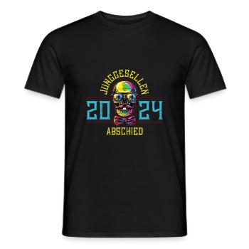 Enterrement de vie de garçon 2024 Enterrement de vie de garçon crâne - T-shirt homme - noir - Devant - AI Model Male 178 light (178cm)