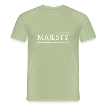 Majesty Design - T-shirt homme - vert sauge - Devant - AI Model Male 178 light (178cm)