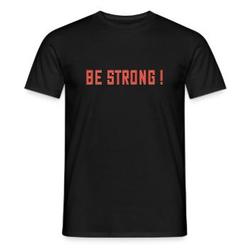 Soyez Fort ! - T-shirt homme - noir - Devant - AI Model Male 178 light (178cm)