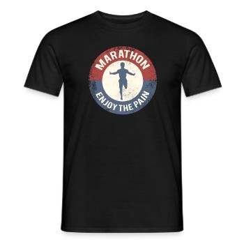 marathon - Mænd T-shirt - sort - Foran - AI Model Male 178 light (178cm)