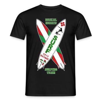 Basque surfing team 19 - T-shirt homme - noir - Devant - AI Model Male 178 light (178cm)