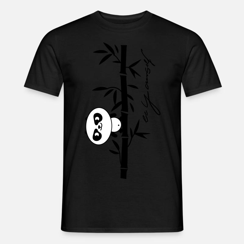 Sei du selbst- Panda - Männer T-Shirt - Schwarz