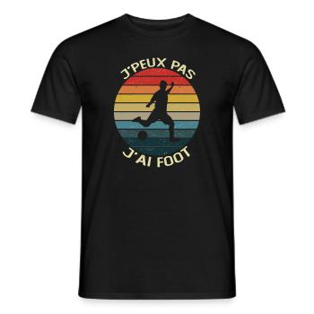 Cadeau Je Peux Pas J'Ai Foot Humour Footballeur - T-shirt homme - noir - Devant - AI Model Male 178 light (178cm)