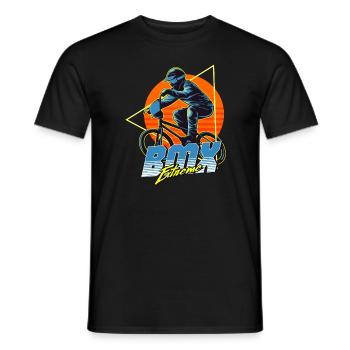 Extreme BMX - Men's T-Shirt - black - Front - AI Model Male 178 light (178cm)