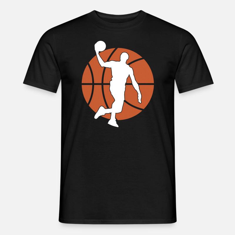 Basketball Graphique De Basket Ball Evolution - T-shirt homme - noir