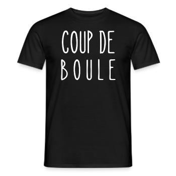 coup de boule - T-shirt homme - noir - Devant - AI Model Male 178 light (178cm)