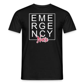 Krankenschwester - Männer T-Shirt - Schwarz - Vorne - AI Model Male 178 light (178cm)