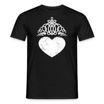 Herz - Männer T-Shirt - Schwarz - Vorne - AI Model Male 178 light (178cm)