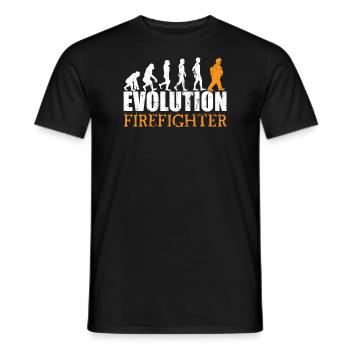Firefighter Evolution - T-shirt homme - noir - Devant - AI Model Male 178 light (178cm)