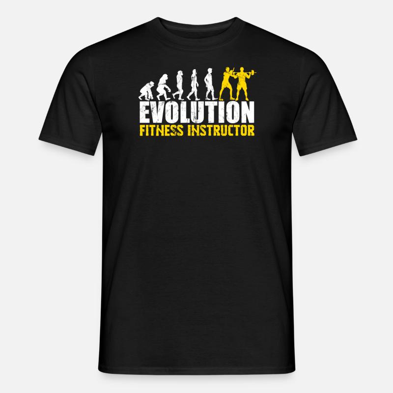 Personal Trainer Fitnesstrainer Evolution - Männer T-Shirt - Schwarz