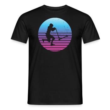 Scooter Stunt Stunt Roller Stuntscooter Scooter - Men's T-Shirt - black - Front - AI Model Male 178 light (178cm)
