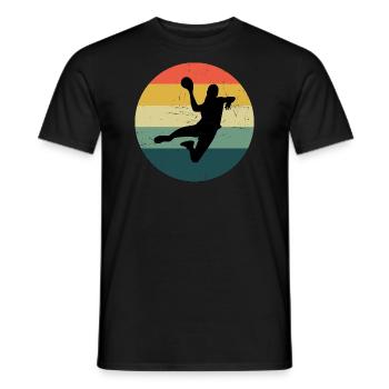 Handballspielen Handballspieler Handball Damen - Männer T-Shirt - Schwarz - Vorne - AI Model Male 178 light (178cm)