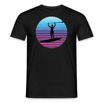 Standup Paddleboard Femmes Stand up Paddle Board - T-shirt homme - noir - Devant - AI Model Male 178 light (178cm)