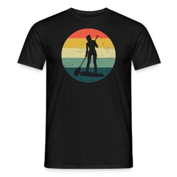 Stand up Paddling Board Sup Damen Standup Paddlebo - Männer T-Shirt - Schwarz - Vorne - AI Model Male 178 light (178cm)