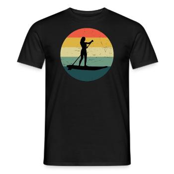 Stand up Paddleboard Hommes Stand up Paddle Board - T-shirt homme - noir - Devant - AI Model Male 178 light (178cm)