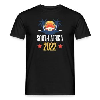 South Africa 2022 - Männer T-Shirt - Schwarz - Vorne - AI Model Male 178 light (178cm)