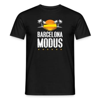 Mode Barcelone - T-shirt homme - noir - Devant - AI Model Male 178 light (178cm)
